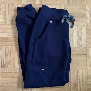 Figs Navy Zamora - Petite Jogger Scrub Pants - XXS